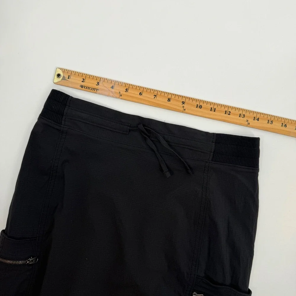 Athleta Black Trekkie‎ Skort Hiking Athletic Skirt Built-in Shorts 537174-01